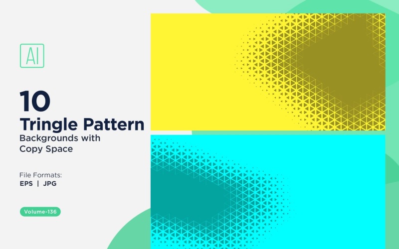 Dynamic Triangles Pattern Background for Creative Projects 136