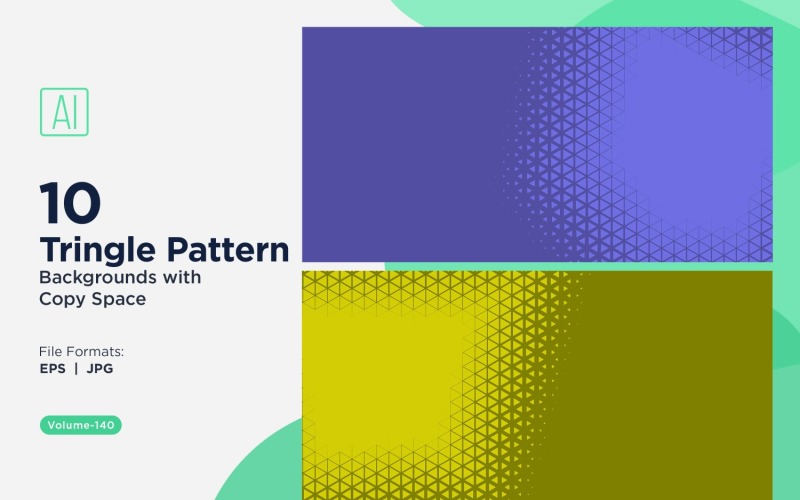 Dynamic Triangles Pattern Background for Creative Projects 140