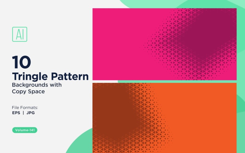 Dynamic Triangles Pattern Background for Creative Projects 141