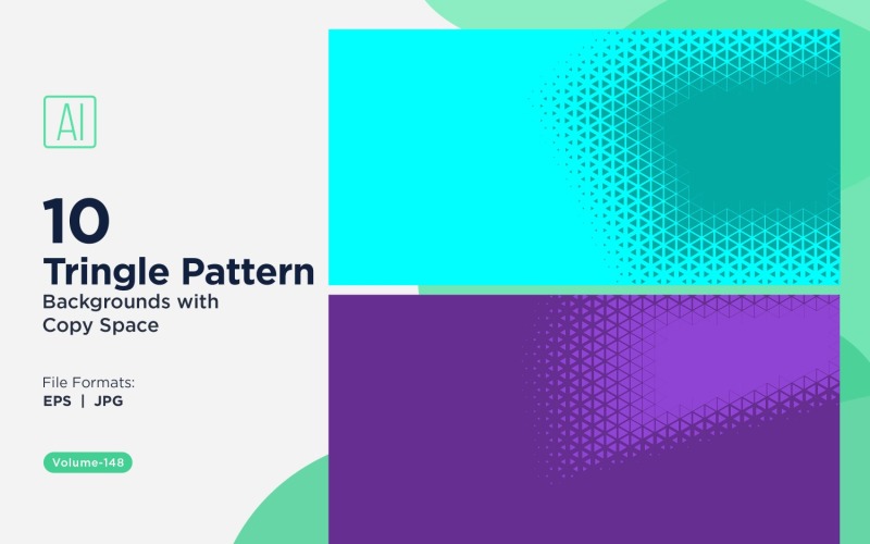 Dynamic Triangles Pattern Background for Creative Projects 148