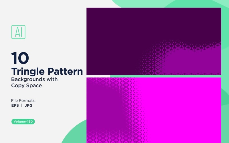 Dynamic Triangles Pattern Background for Creative Projects 150