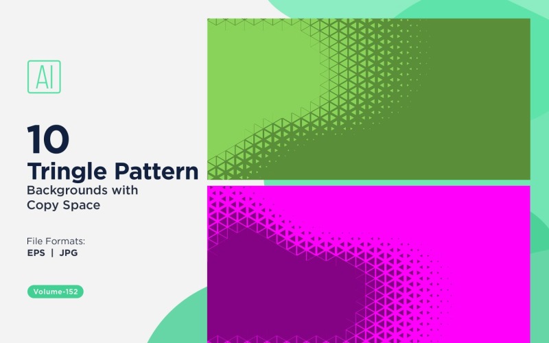 Dynamic Triangles Pattern Background for Creative Projects 152