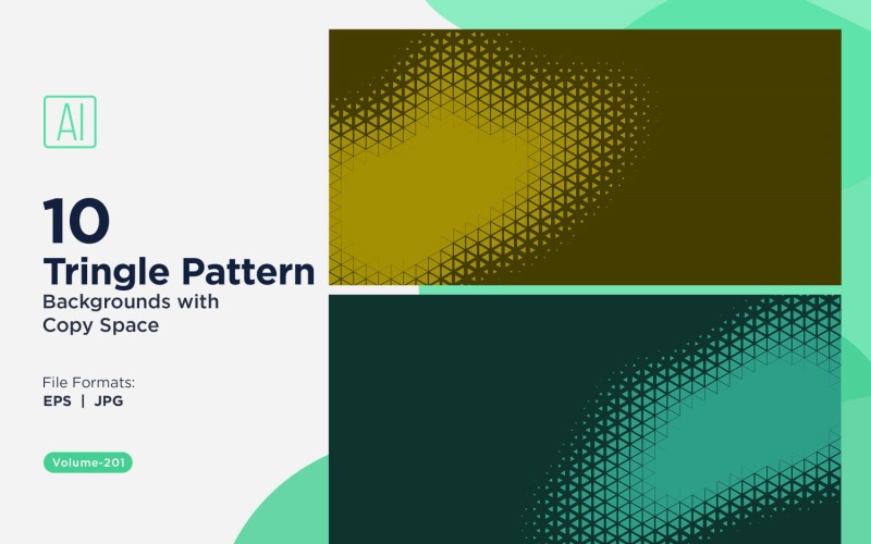 Dynamic Triangles Pattern Background for Creative Projects 201