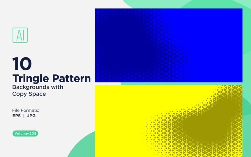 Dynamic Triangles Pattern Background for Creative Projects 205