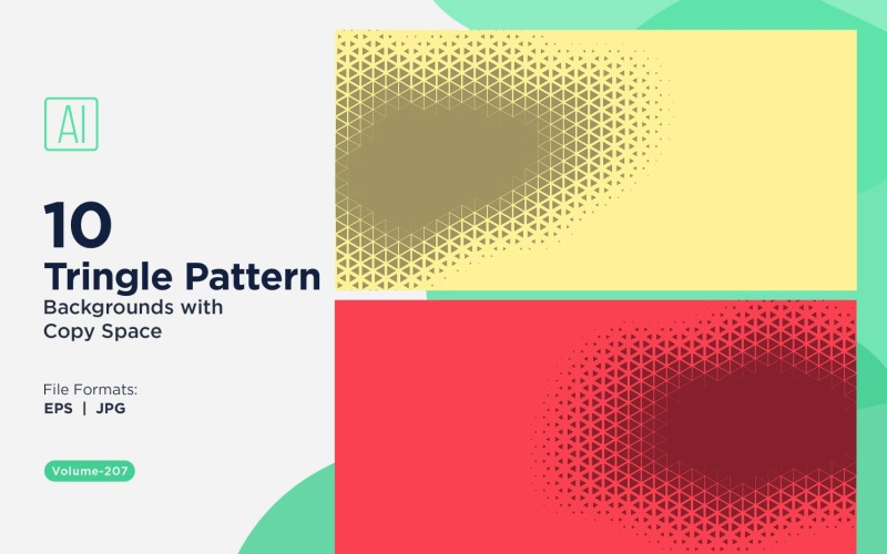 Dynamic Triangles Pattern Background for Creative Projects 207