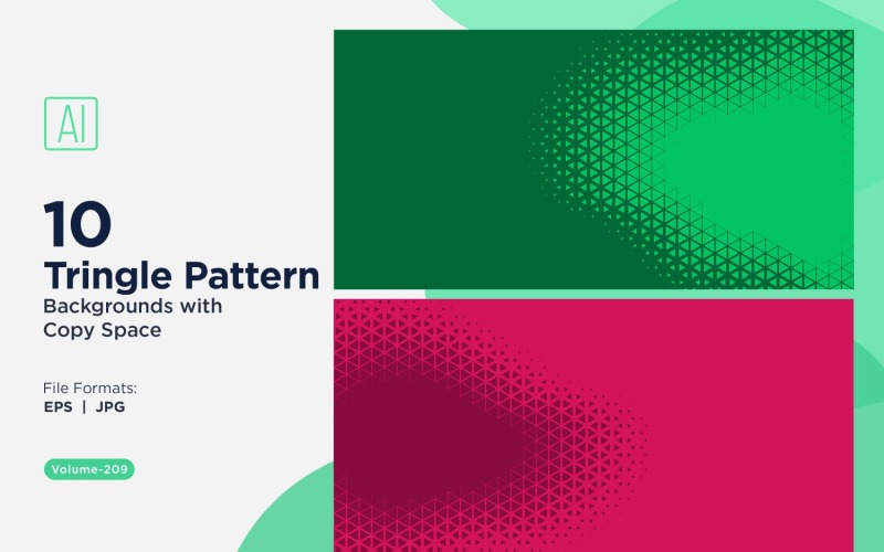 Dynamic Triangles Pattern Background for Creative Projects 209