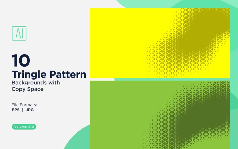 Dynamic Triangles Pattern Background for Creative Projects 210