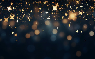 gold particles abstract background