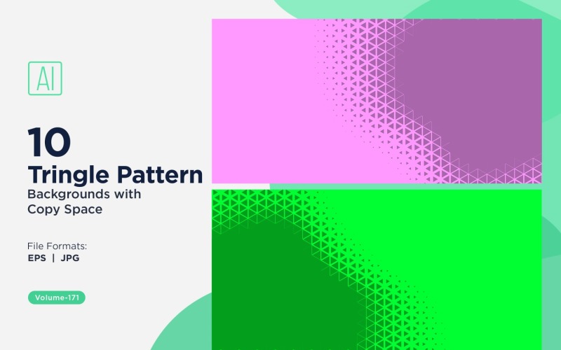 Dynamic Triangles Pattern Background for Creative Projects 171