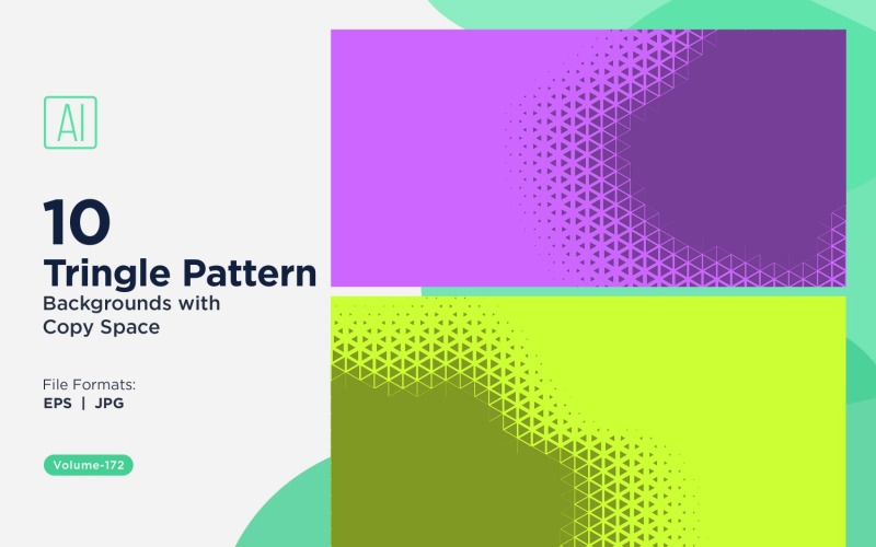 Dynamic Triangles Pattern Background for Creative Projects 172