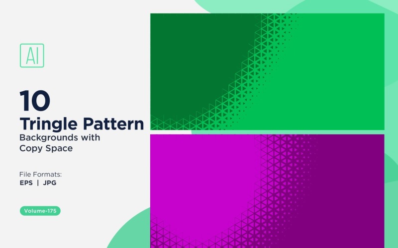 Dynamic Triangles Pattern Background for Creative Projects 175