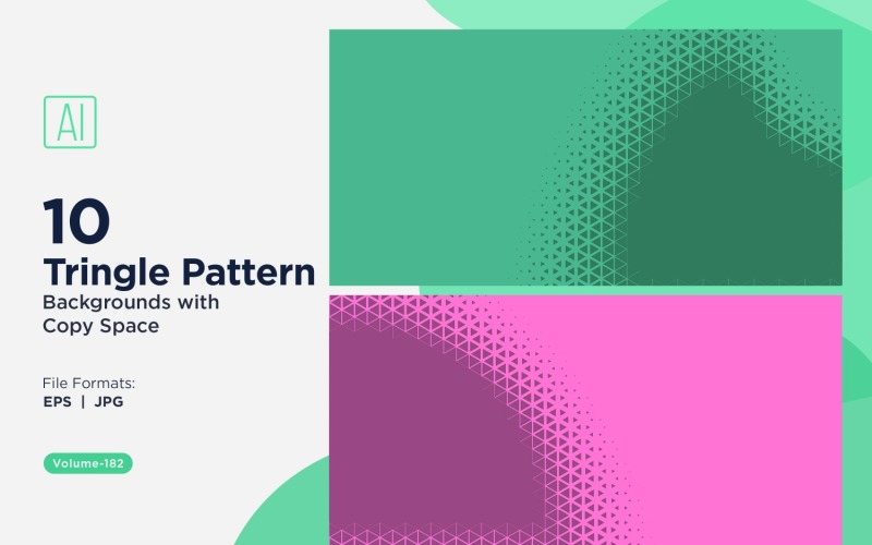 Dynamic Triangles Pattern Background for Creative Projects 182