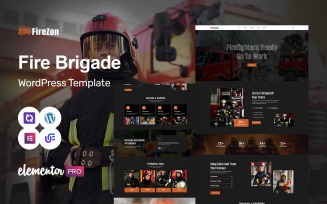 Fire Zon - Fire Department And Security WordPress Elementor Theme