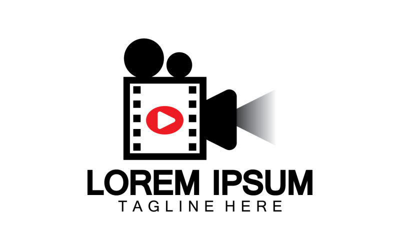 Movie player film logo icon vector template version v10 Logo Template