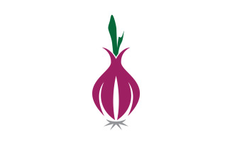 Onion vegetable icon logo vector version 1