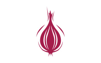 Onion vegetable icon logo vector version 2