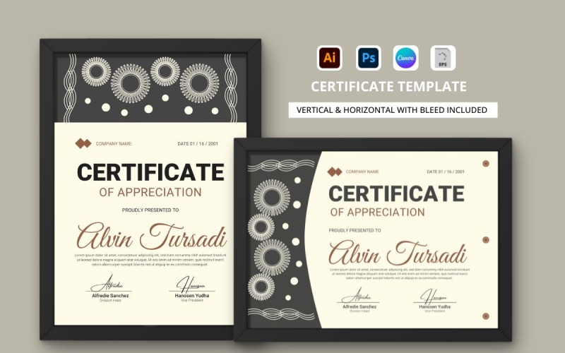 Certificate of Appreciation Template V10 Certificate Template