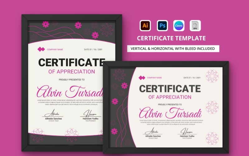 Certificate of Appreciation Template V16 Certificate Template