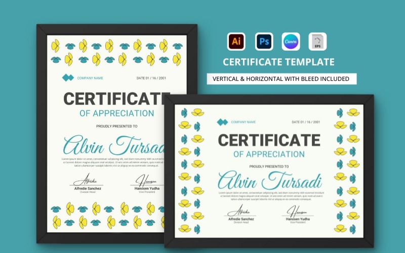 Certificate of Appreciation Template V23 Certificate Template