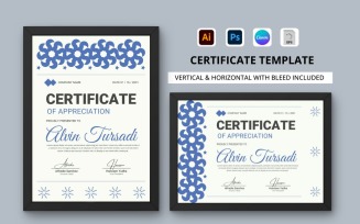 Certificate of Appreciation Template V7