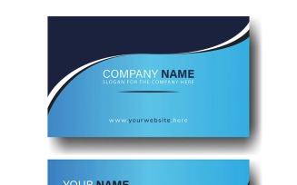 Vector modern creative and clean business card template.