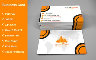 Business Card Template - E-card Template with Customizable Designs - 471