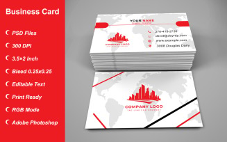 Business Card Template - E-card Template with Customizable Designs - 479