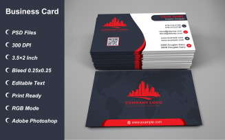 Business Card Template - E-card Template with Customizable Designs - 480