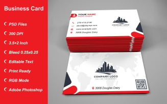 Business Card Template - E-card Template with Customizable Designs - 481