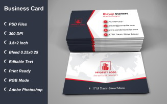 Business Card Template - E-card Template with Customizable Designs - 482