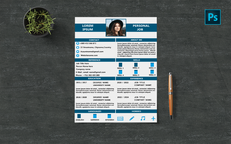 Elegant CV & Resume Template