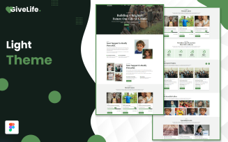 Give Life | One Page NGO Website Figma Template