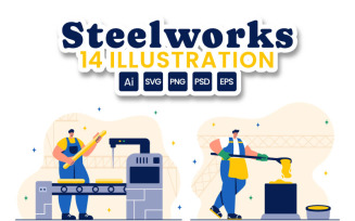 14 Steelworks Illustration