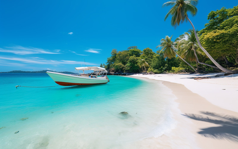Summer Resort Beach Sea Relax Travel Vacation Illustration