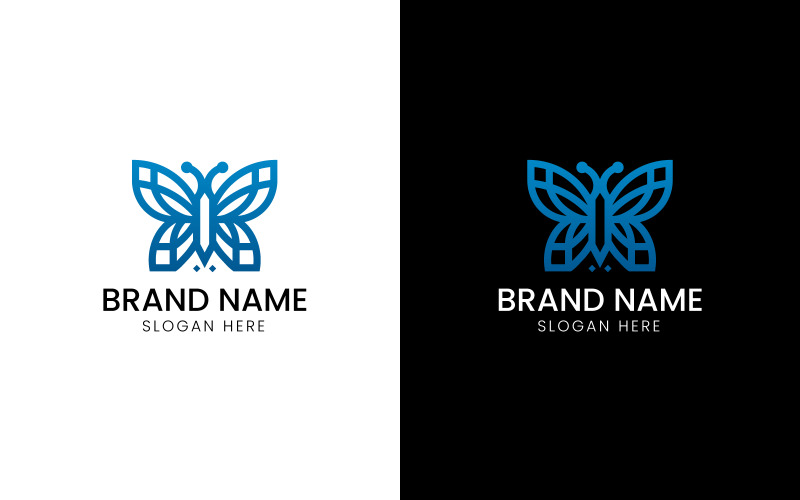 Butterfly 3d vector logo-08-310 Logo Template