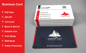 Business Card Template - E-card Template with Customizable Designs - 486