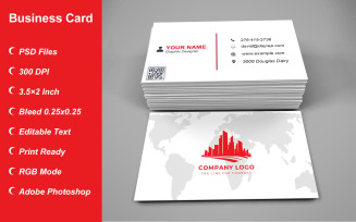 Business Card Template - E-card Template with Customizable Designs - 491