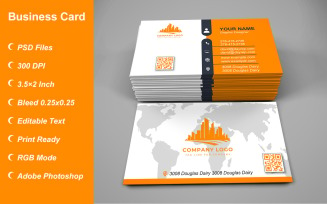 Business Card Template - E-card Template with Customizable Designs - 495