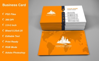 Business Card Template - E-card Template with Customizable Designs - 498