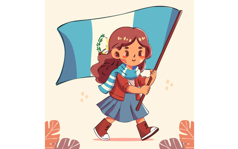 Happy Guatemala Independence Day Illustration