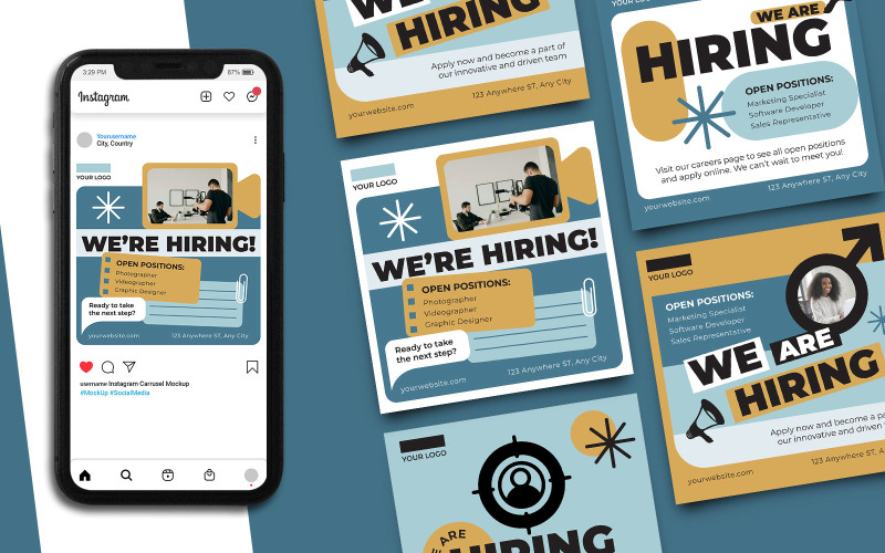 Hiring Instagram Post Template Social Media