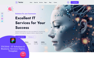 TECHAI - IT Solutions & Business Services Figma Template