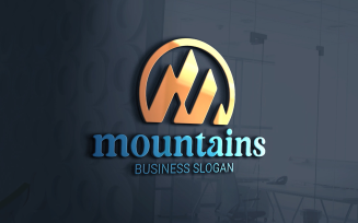 The Mountains Logo for business