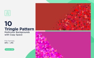 Colorful Triangles of Various Sizes Versatile Pattern Background 165