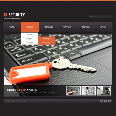 Security Šablona Webových Stránek