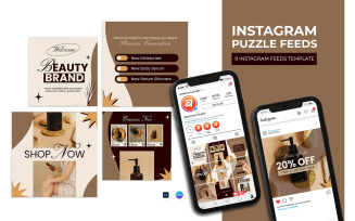 Beauty Instagram Puzzle Template