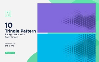 Dynamic Triangles Pattern Background for Creative Projects 643