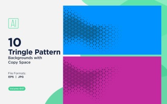 Dynamic Triangles Pattern Background for Creative Projects 647