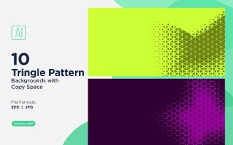 Dynamic Triangles Pattern Background for Creative Projects 661