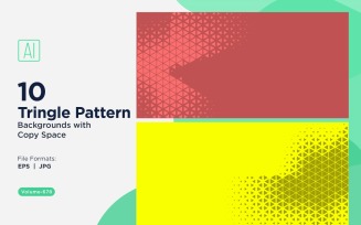 Dynamic Triangles Pattern Background for Creative Projects 678